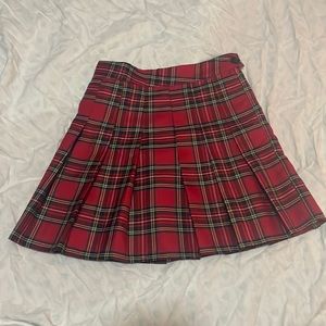 Shein plaid pleaded skirt size xs